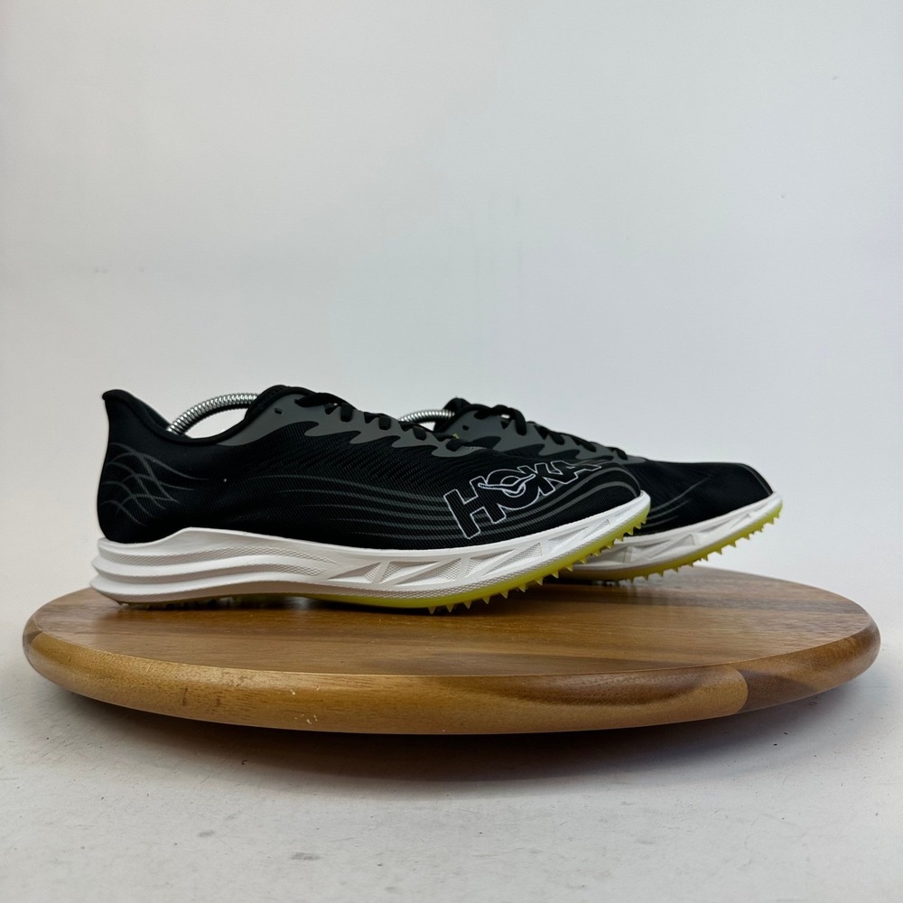 Hoka Crescendo MD 2 Men 12 Black New Track Field Middle Distance Spiked Shoes